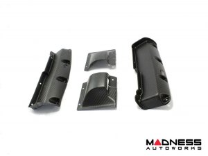 Alfa Romeo 4C Carbon Fiber Seat Belt Trim Set - Matte